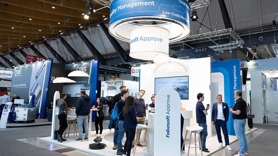 Fabasoft Approve Messestand auf der Control 2024
