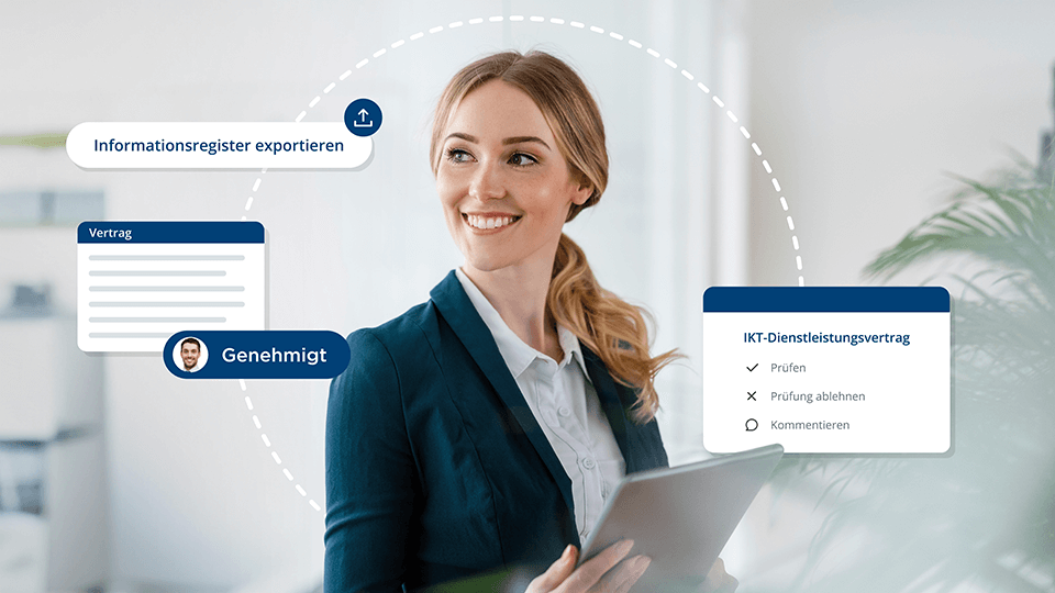 Business Frau mit Tablet