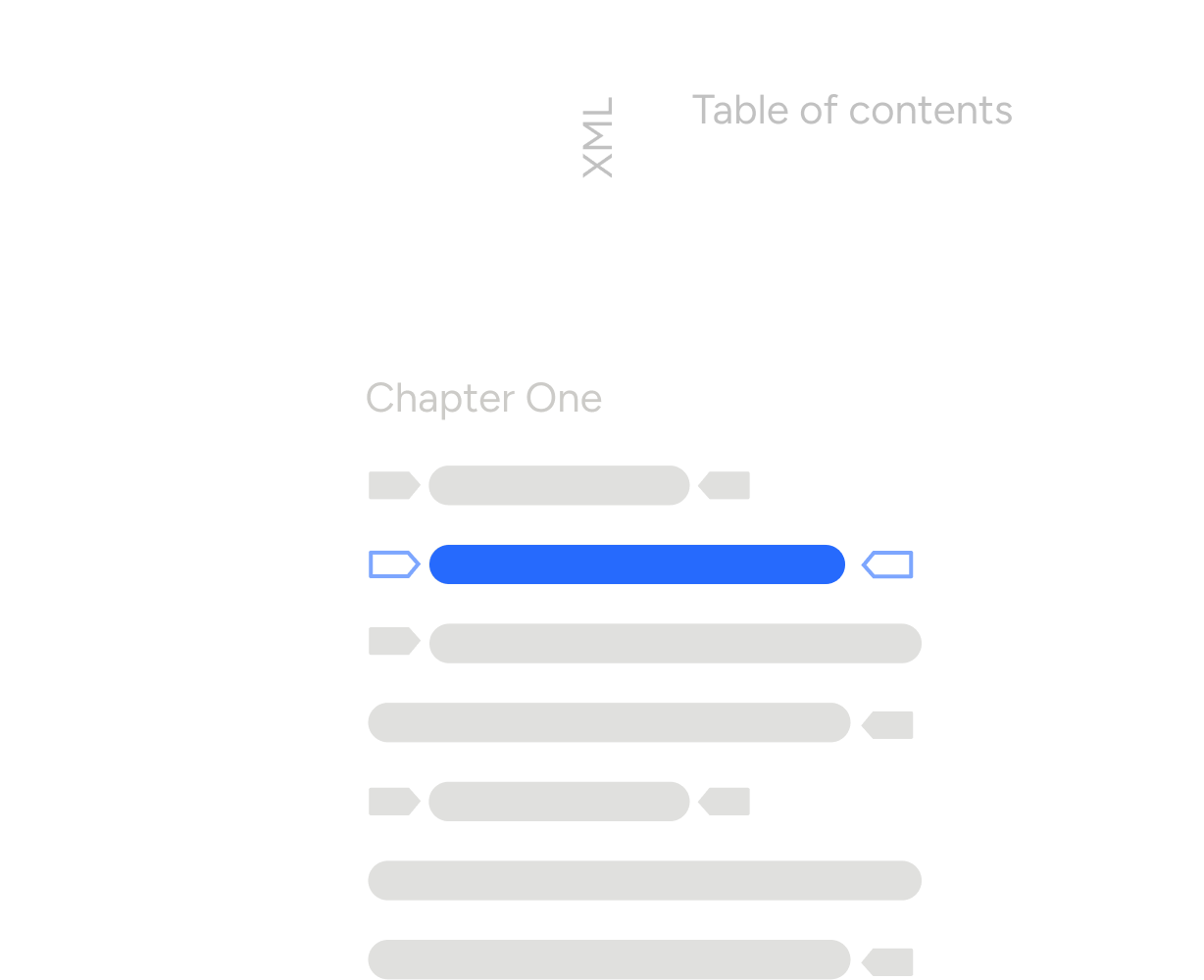 Illustration of structured content