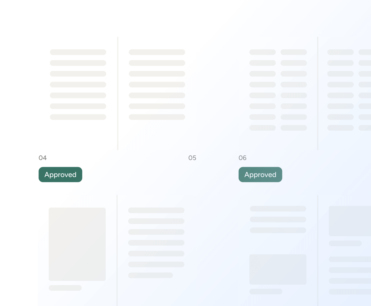 Illustration of document print layout