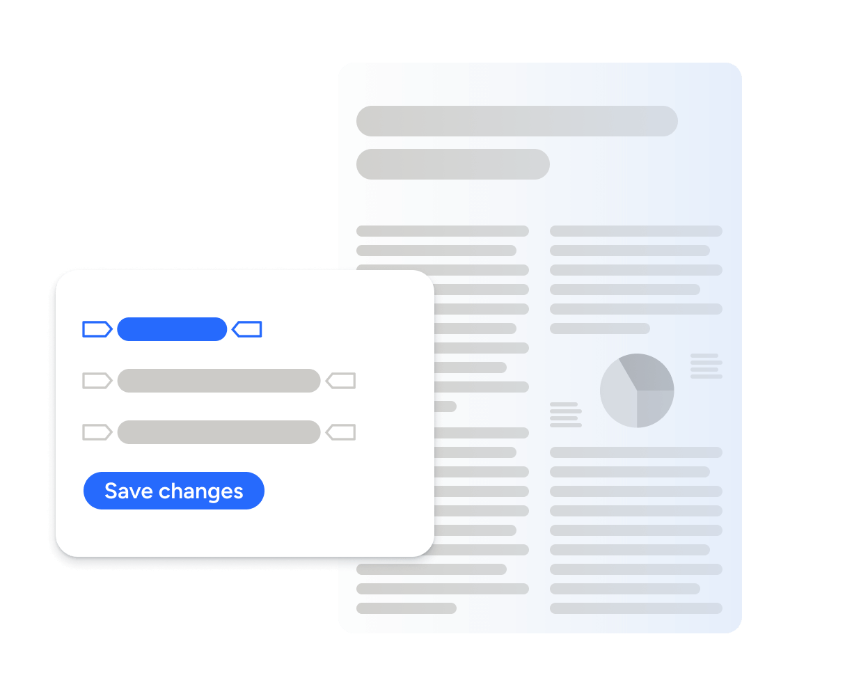 Illustration of document editing