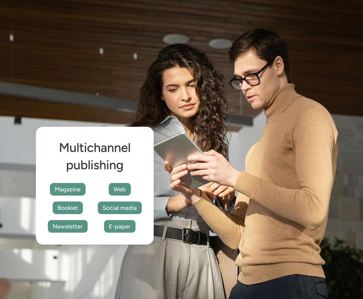 Illustration of multichannel publishing channel options