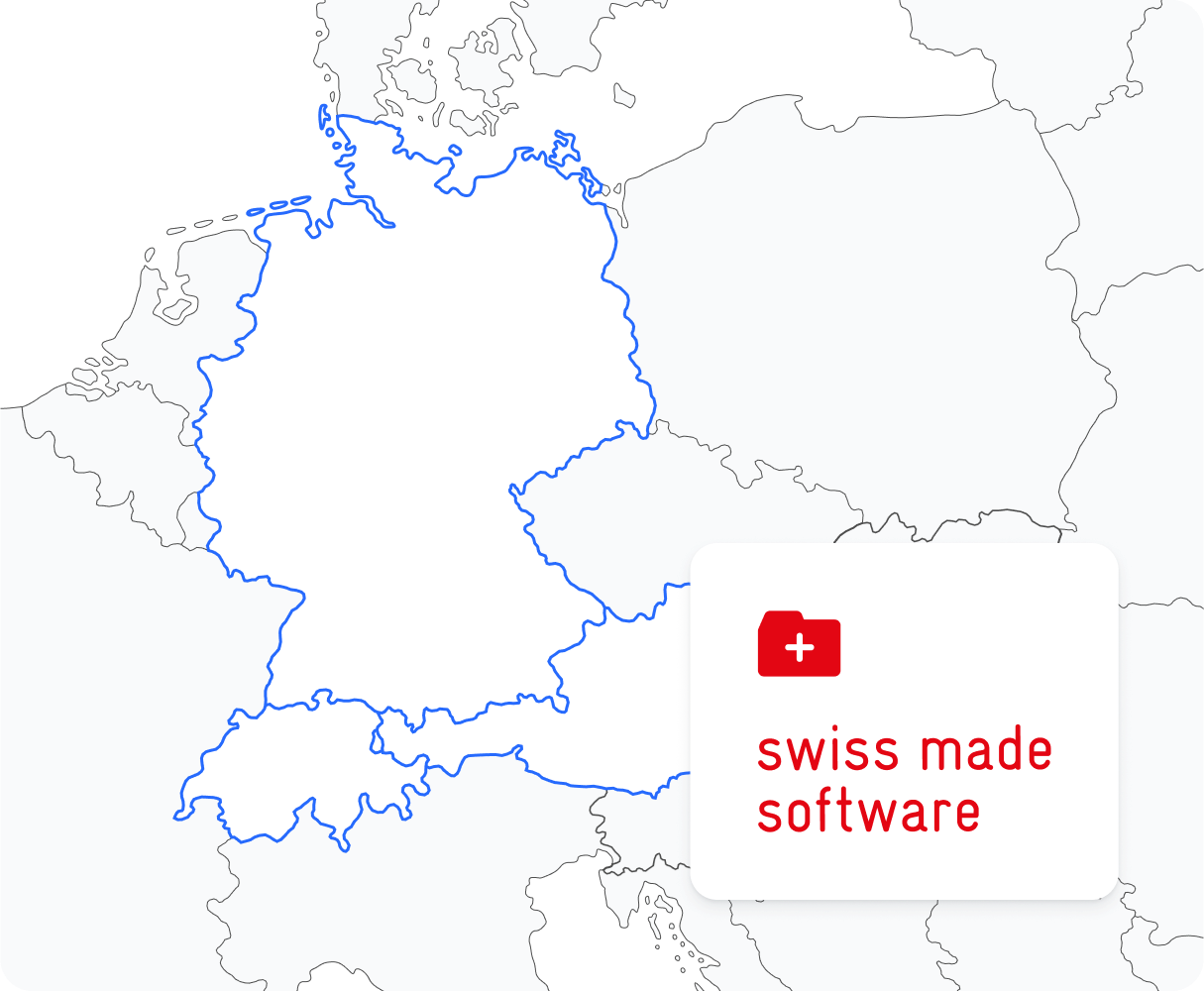 Illustration of a map - Swiss made Software