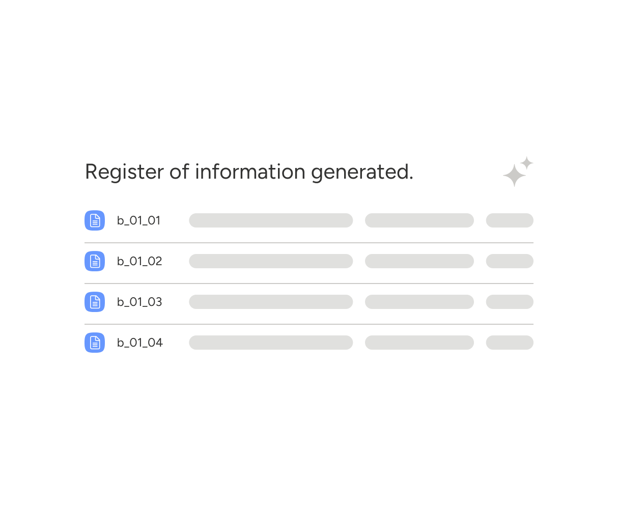 Illustration of generated content