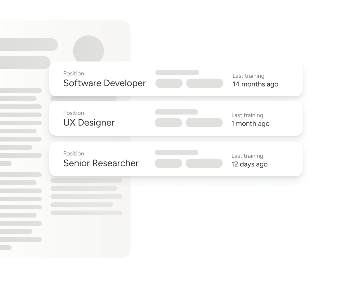 Illustration of applicant file