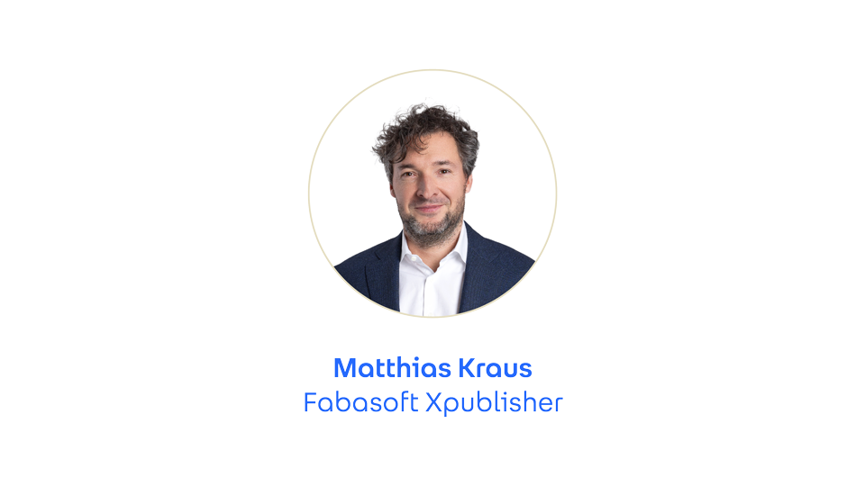 Portraitfoto von Matthias Kraus, Gründer und Head of Sales Fabasoft Xpublisher