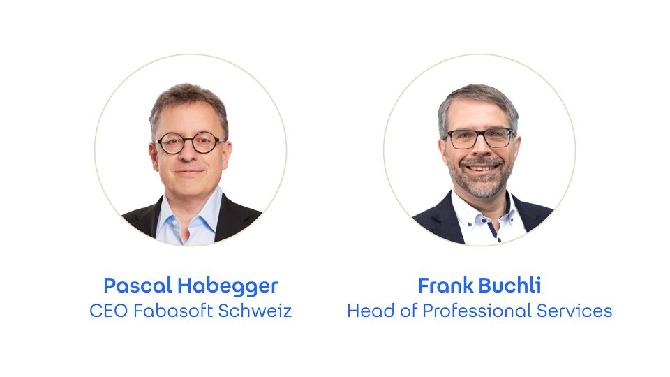 Referentenbilder von Dr. Pascal Habegger und Frank Buchli