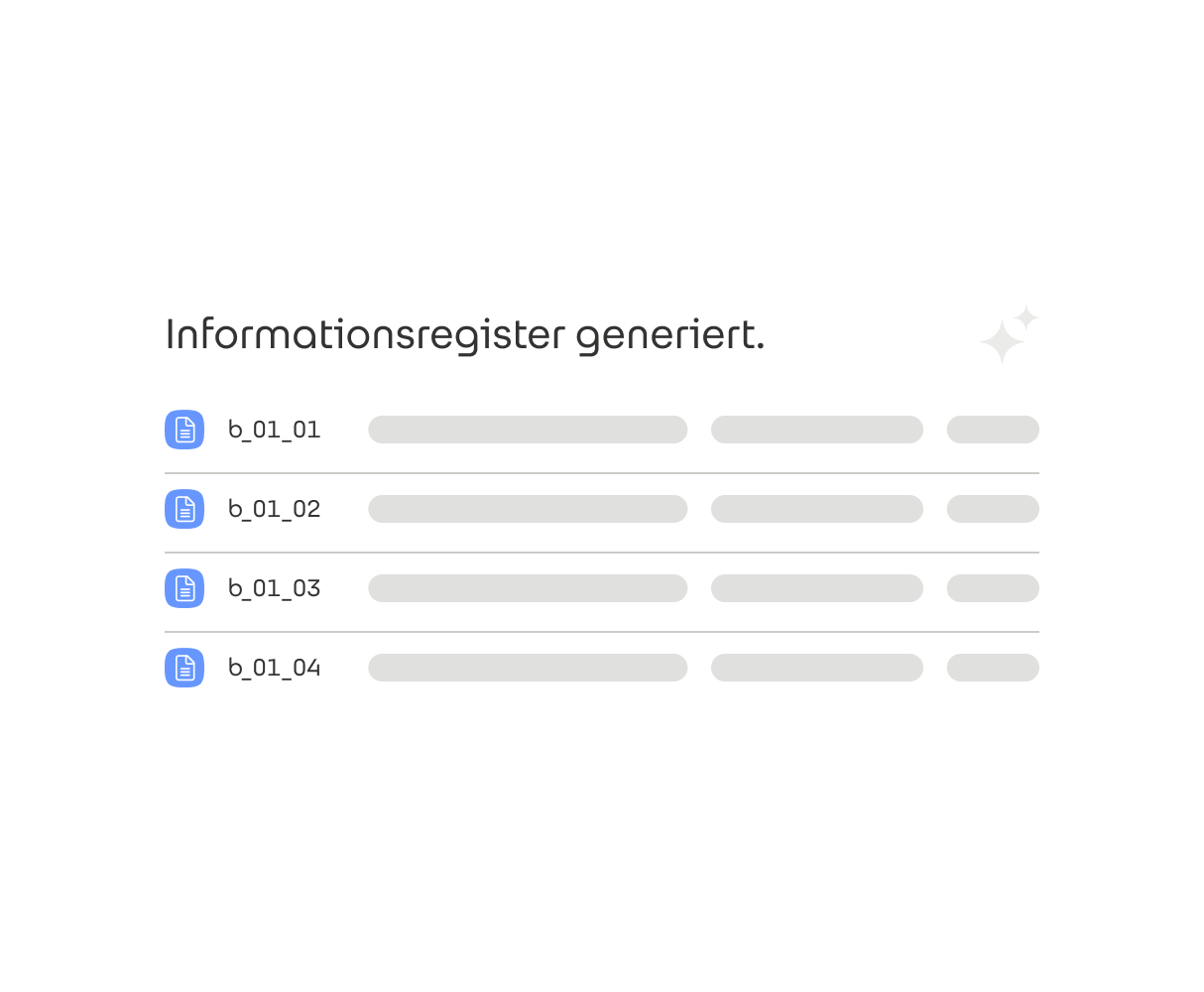 Informationsregister Illustration
