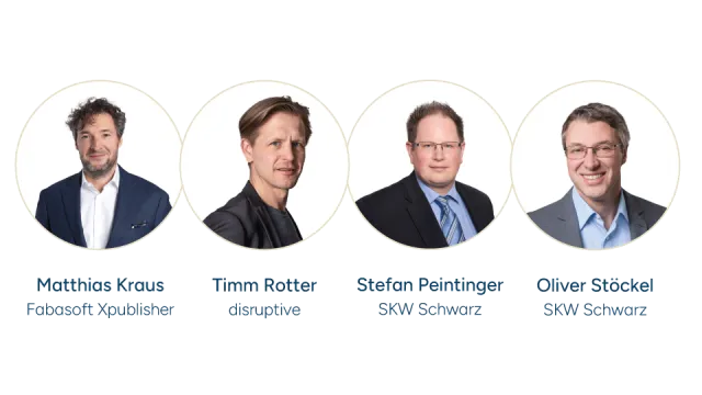 Matthias Kraus, Timm Rotter, Stefan Peintinger und Oliver Stöckel