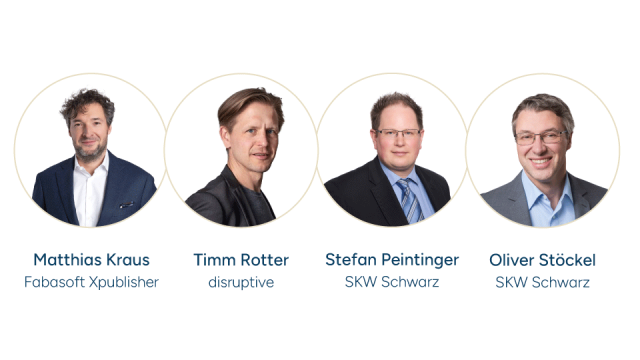 Matthias Kraus, Timm Rotter, Stefan Peintinger und Oliver Stöckel