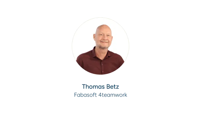 Thomas Betz von Fabasoft 4teamwork