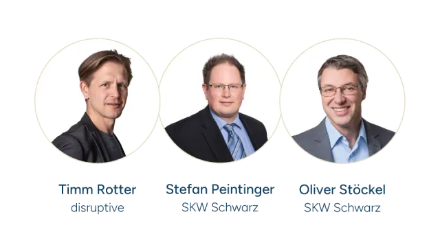 Timm Rotter, Stefan Peintinger und Oliver Stöckel