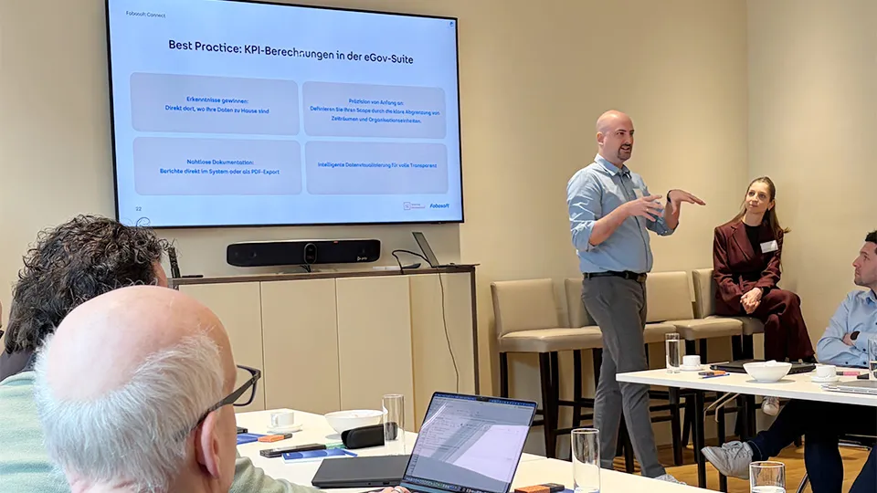 Stefan Arnold präsentiert bei der Fabasoft Connect Wien 2026